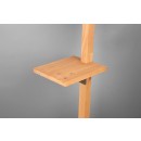 Trio 402690167 stojacie svietidlo Clark 1x60W | E27 - nastaviteľná, nožný vypínač, antický nikel, drevo