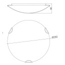 Globo 40402-1 prisadené stropné svietidlo Calimero I 1x60W | E27