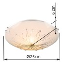 Globo 40402-1 prisadené stropné svietidlo Calimero I 1x60W | E27