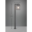 Trio 410860142 záhradný stĺpik Tuela 1x40W | E27 | IP44 - antracit