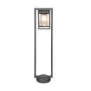 Trio 412060142 záhradný stĺpik Lunga 1x40W | E27 | IP44 - súmrakový senzor, antracit