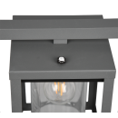 Trio 412060142 záhradný stĺpik Lunga 1x40W | E27 | IP44 - súmrakový senzor, antracit