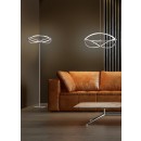 Trio 421210107 LED stojacie svietidlo Charivari 1x31W | 3700lm | 3000K | IP20 - funkcia stmievania, nožný vypínač, nikel