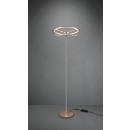 Trio 421210108 LED stojacie svietidlo Charivari 1x31W | 3700lm | 3000K | IP20 - funkcia stmievania, nožný vypínač, mosadz