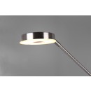 Trio 424210307 LED stojacie svietidlo Barrie 1x32W + 1x6W | 4600lm | 2700-4000K | IP20 - zabudovaný stmievač, pamäťová funkcia, nastavenie teploty osvetlenie, otočné ramená, oddelené vypínače, nikel