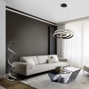 Trio 426219132 LED stojacie svietidlo Nuria/Yara 1x34W | 4000lm | 2300 + 3000 + 4000K - nožný vypínač, stmievateľné, čierna