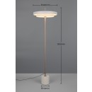 Trio T440210176 LED závesné stropné svietidlo KEATON  | 21W integrovaný LED zdroj | 1x2400lm | 2300+3000+4000K | vypínač | stmievač | sivá