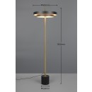 Trio T440210180 LED stojacia lampa KEATON  | 21W integrovaný LED zdroj | 1x2400lm | 2300+3000+4000K | vypínač | stmievač | čierna | zlatá
