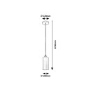 Rabalux 4479 závesné stropné svietidlo Panthea 1x40W | E27 - zlatá, biela