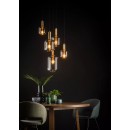 Lucide 45494/15/65 závesné stropné svietidlo Joanet 5x40W | E27 - dymovo šedá, sklo