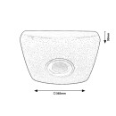 Rabalux 4682 LED stropné svietidlo Murry 1x18W | 1350lm | 3000-6000K | RGB - diaľkové ovládanie, časovač, stmievateľné, biela