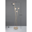 Trio 469000443 stojacia lampa CODA | 10W GX53 | vypínač