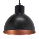 Eglo 49238 závesné svietidlo Truro 1 1x60W | E27 - čierna, meď