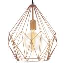 Eglo 49258 závesné svietidlo Carlton 1x60W | E27 - meď