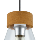 Eglo 49262 závesné stropné svietidlo Brixham 1x60W | E27 - chróm, číra