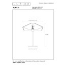 Lucide L105134072 stolná lampička YUNKAI  E27