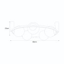 Zuma Line 002177-026169 prisadené stropné svietidlo ORBIT E27