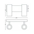 LED bodové svítidlo Hue Buratto 2x3,5W 50462/31/P7