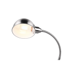 Trio 504900107 stolné svietidlo Perry 1x28W | E27 - ohybné rameno, káblový spínač, matný nikel