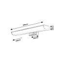 Rabalux 5062 LED kúpeľňové nástenné svietidlo nad zrkadlo Evron 1x5W | 400lm | 4000K | IP44 - chróm, biela
