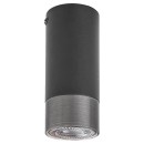 Rabalux 5074 prisadené stropné bodové svietidlo Zircon 1x5W | GU10 - čierna, strieborná