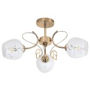 Rabalux 5098 prisadený luster Fauna 3x40W | E27 - zlatá, biela