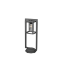 Trio 512060142 záhradný stĺpik Lunga 1x40W | E27 | IP44 - súmrakový senzor, antracit