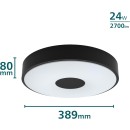 Philips 8720169301290 LED prisadené stropné svietidlo Coiner  | 24W integrovaný LED zdroj | 2700lm | 2700K