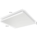 Philips Hue 8720169277670 LED prisadené stropné svietidlo Datura Square | 67W integrovaný LED zdroj | 2000-6500+RGBK