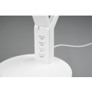 Trio 523090131 LED stolové svietidlo Ava 1x5W | 600lm | 3000K + 4000K + 6300K - pamäťová funkcia, stmievateľné, USB, biela