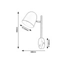 Rabalux 5243 nástenné svietidlo Egon 1x40W | E14 - biela
