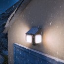 Philips 8721103105431 LED solárne vonkajšie nástenné svietidlo Zyren  | 25W integrovaný LED zdroj | 4000lm | 3000K | čierna
