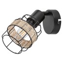 Rabalux 5281 nástenné svietidlo Indiana 1x25W | E14 - čierna