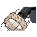Rabalux 5281 nástenné svietidlo Indiana 1x25W | E14 - čierna