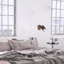 Rabalux 5295 nástenné svietidlo Edmund 1x25W | GU10 - imitácia dreva, čierna