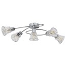 Rabalux 5304 prisadené stropné svietidlo Hestia 5x40W | E14 - chróm