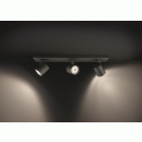 LED nástenné svietidlo bodové Philips HUE RUNNER 3 - čierne s diaľkovým ovládačom