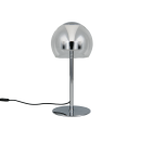 Trio T531610106 LED stolná lampička FLYNT  | 8W integrovaný LED zdroj | 1x880lm | 2300+3000+4000K | vypínač | stmievač | chróm | číra