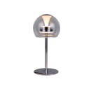 Trio T531610106 LED stolná lampička FLYNT  | 8W integrovaný LED zdroj | 1x880lm | 2300+3000+4000K | vypínač | stmievač | chróm | číra