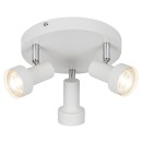 Rabalux 5356 prisadené stropné bodové svietidlo Konrad 3X50W | GU10 - biela