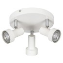 Rabalux 5356 prisadené stropné bodové svietidlo Konrad 3X50W | GU10 - biela