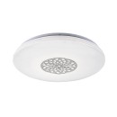 Rabalux 5364 LED stropnica Ophelia 1x24W | 2000lm | 3000-6500K | RGB - stmievateľné, diaľkové ovládanie, časovač, nočné osvetlenie,Wi-Fi, hviezdny efekt, chróm, biela