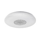 Rabalux 5364 LED stropnica Ophelia 1x24W | 2000lm | 3000-6500K | RGB - stmievateľné, diaľkové ovládanie, časovač, nočné osvetlenie,Wi-Fi, hviezdny efekt, chróm, biela