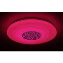 Rabalux 5364 LED stropnica Ophelia 1x24W | 2000lm | 3000-6500K | RGB - stmievateľné, diaľkové ovládanie, časovač, nočné osvetlenie,Wi-Fi, hviezdny efekt, chróm, biela