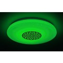 Rabalux 5364 LED stropnica Ophelia 1x24W | 2000lm | 3000-6500K | RGB - stmievateľné, diaľkové ovládanie, časovač, nočné osvetlenie,Wi-Fi, hviezdny efekt, chróm, biela