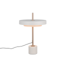 Trio T540210176 LED stolná lampička KEATON  | 12W integrovaný LED zdroj | 1x1400lm | 2300+3000+4000K | vypínač | stmievač | sivá