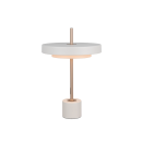 Trio T540210176 LED stolná lampička KEATON  | 12W integrovaný LED zdroj | 1x1400lm | 2300+3000+4000K | vypínač | stmievač | sivá