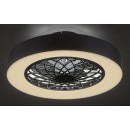Rabalux 5419 LED stropné svietidlo s ventilátorom Adonias 1x35W | 1600lm | 3000-6000K- diaľkové ovládanie, nastaviteľnosť teploty osvetlenia, časovač, stmievateľné, čierna