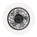 Rabalux 5419 LED stropné svietidlo s ventilátorom Adonias 1x35W | 1600lm | 3000-6000K- diaľkové ovládanie, nastaviteľnosť teploty osvetlenia, časovač, stmievateľné, čierna
