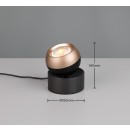 Trio SELECT  544410132  LED stolná lampička ORBIT  | 5W integrovaný LED zdroj | 500lm | 2300+3000+4000K
